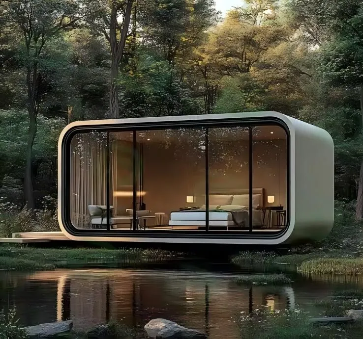 Casa cápsula de lujo, unidad modular prefabricada