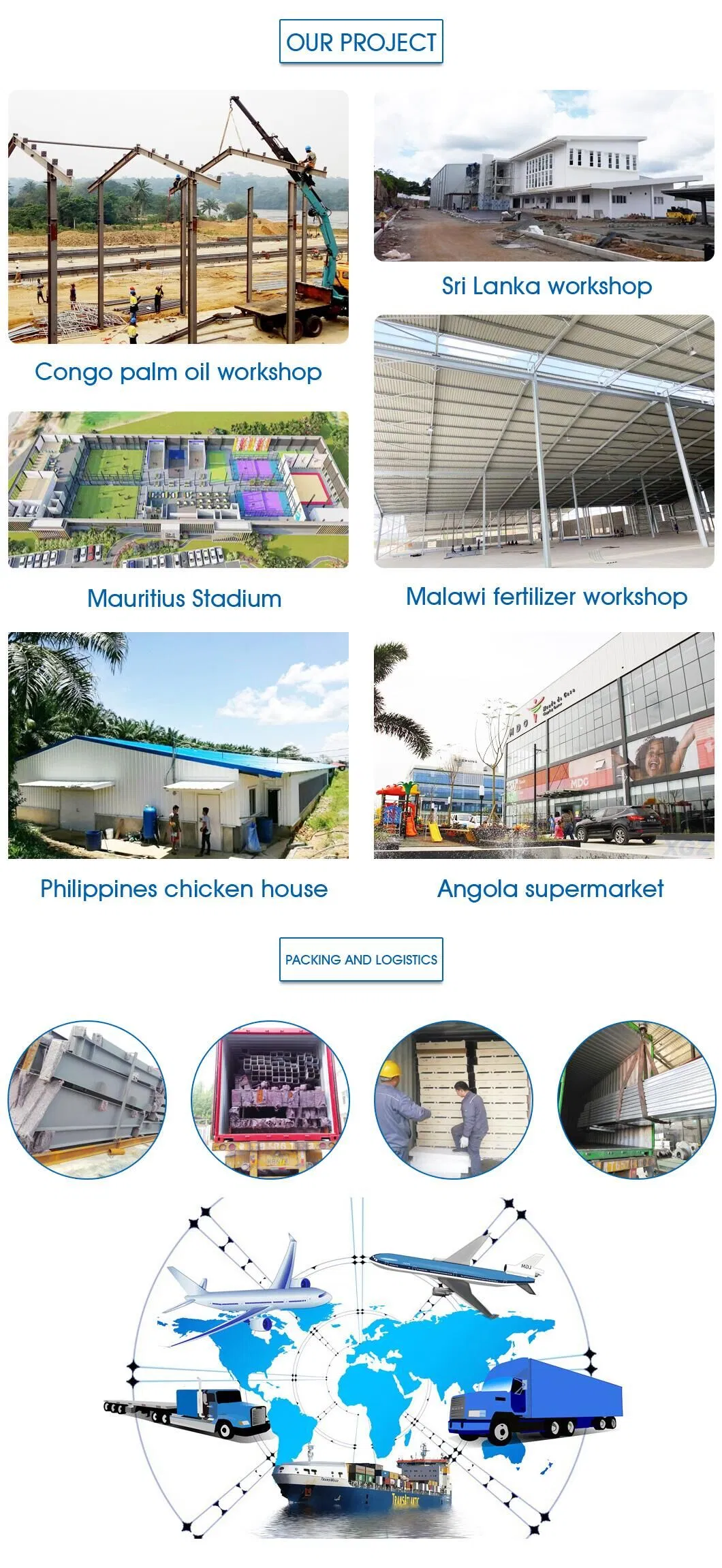 Alojamiento de Campamento de Trabajo Prefabricado Casas Modulares