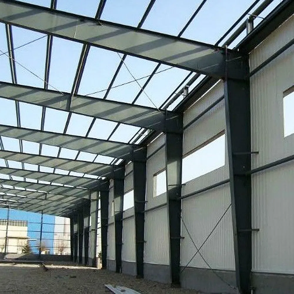 Casas modulares prefabricadas industriales, fábrica de metal, almacén, edificio de estructura de acero