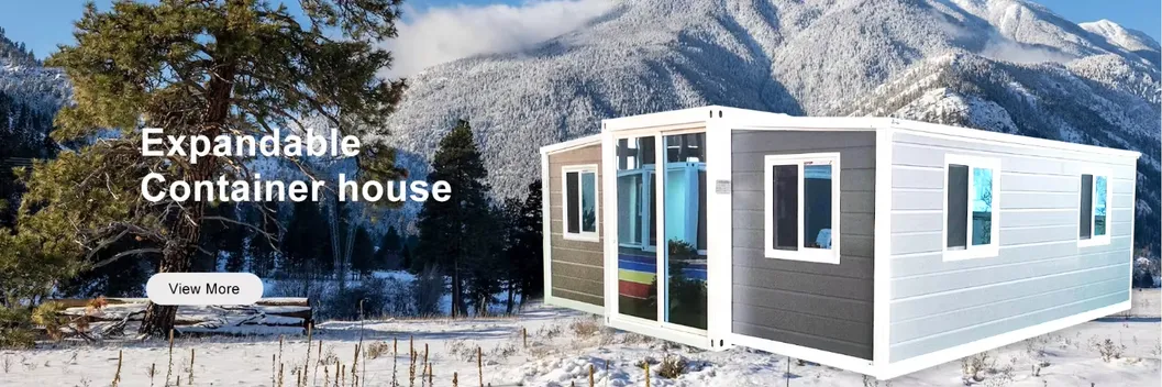 Casa Modular Sellada para el Clima con Dos Secciones Laterales Expandibles para Uso Temporal o Permanente Versátil