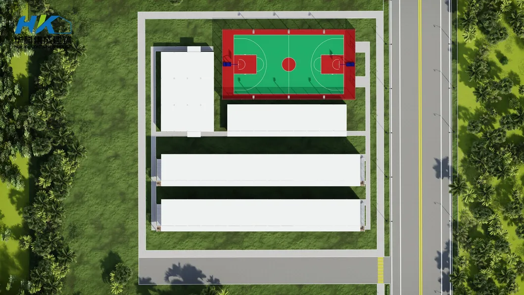 Casa prefabricada de acero modular con panel sándwich, diseño personalizado y económico para instalaciones temporales en sitios de construcción