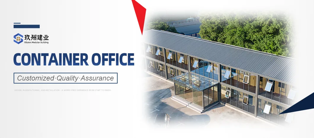 Edificio de oficina contenedor prefabricado moderno modular campamento de trabajo contenedor desmontable