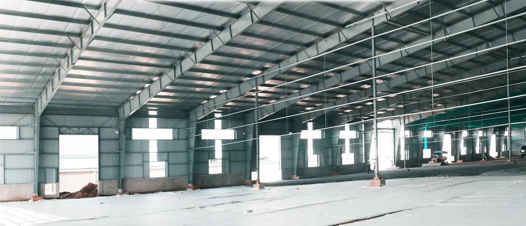 Edificio de construcción metálica de estructura de acero personalizada para almacén modular industrial