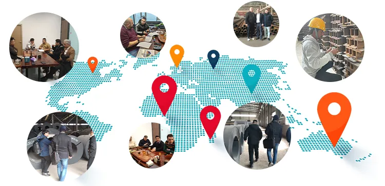 Logística y distribución global de estructuras de acero