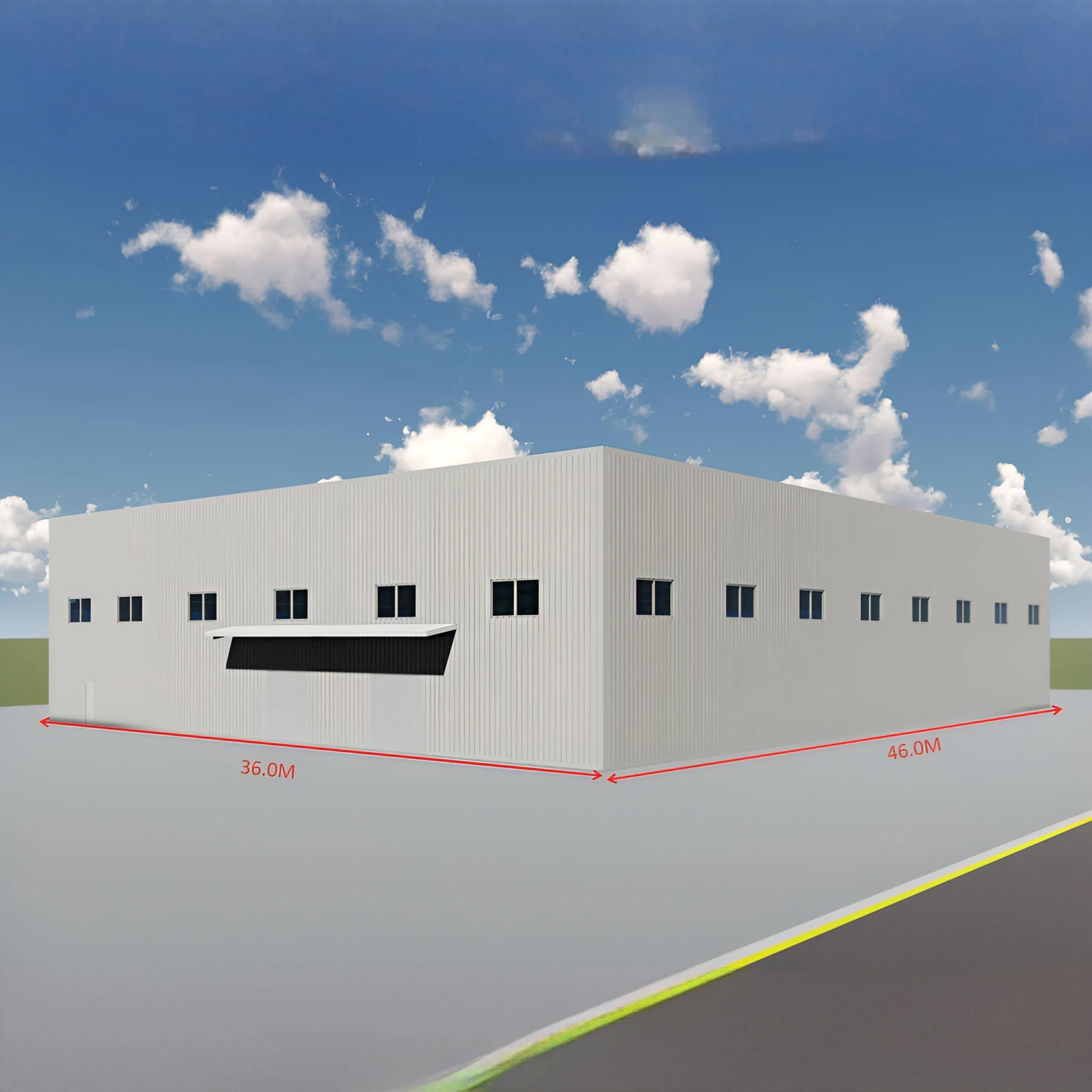 Estructura de acero prefabricada personalizada de alta calidad para cobertizo, almacén prefabricado, edificio modular