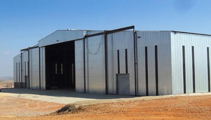 Edificios Modulares Prefabricados Terminal de Aeropuerto Hangar Estructura de Acero Taller Almacén Cobertizo de Almacenamiento 2000sqm