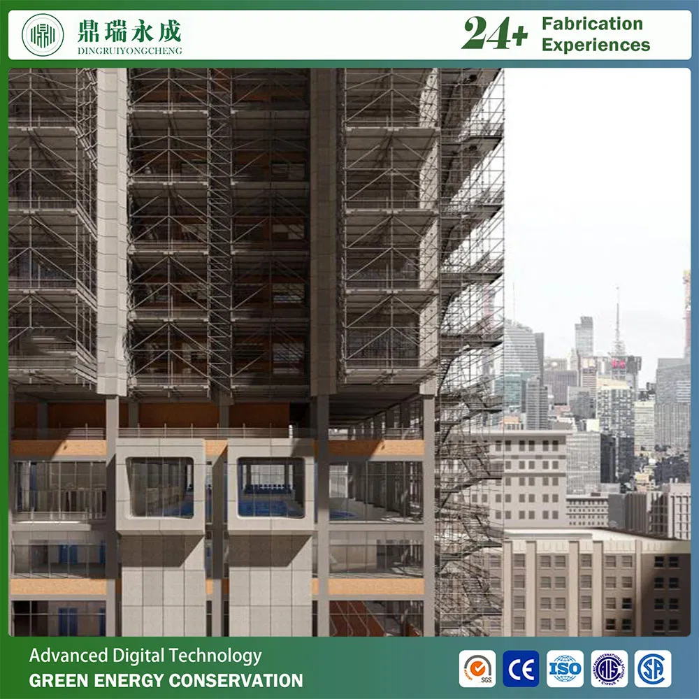 Casa modular prefabricada de estructura de acero residencial / centro comercial edificio de oficinas