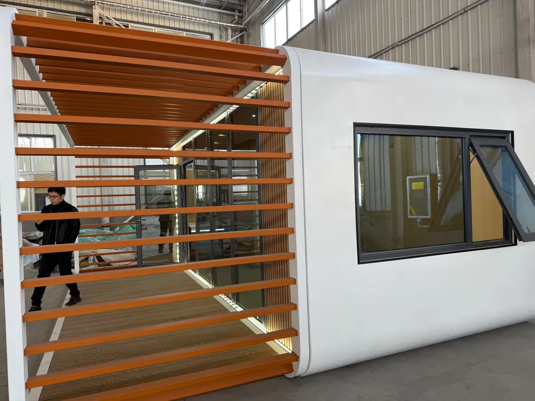 Diseño de interiores moderno de la casa modular