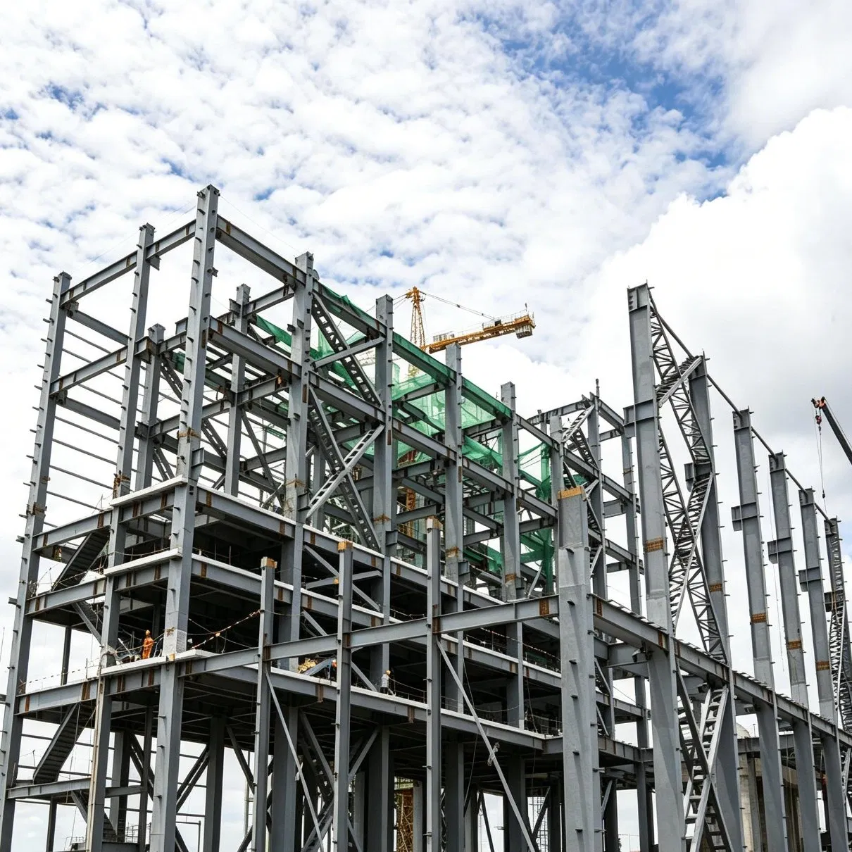 Estructura de Acero Modular para Edificio Comercial