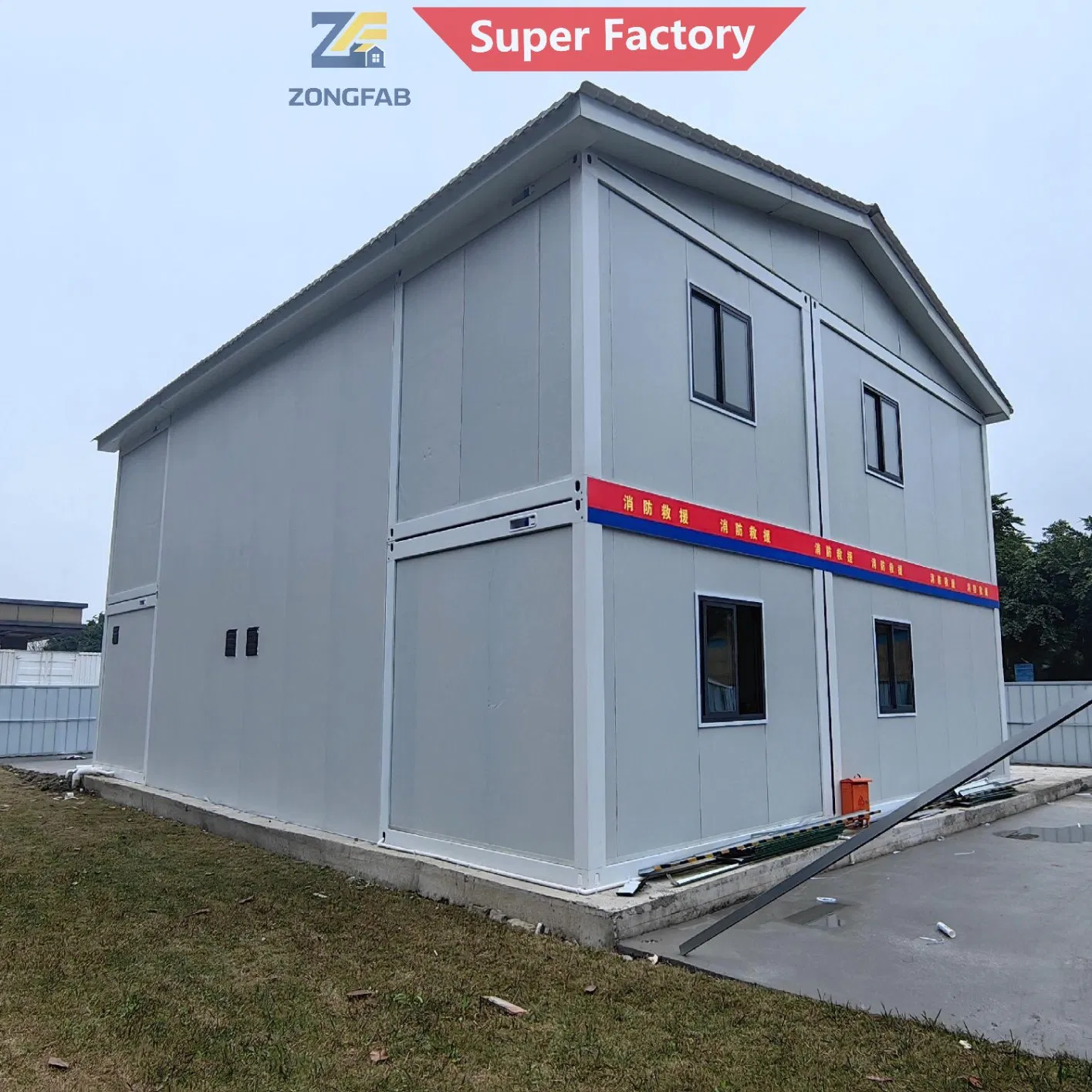 Alojamiento temporal en el sitio, alojamiento para trabajadores de campamento, vivienda residencial, edificio modular prefabricado, proyecto de vivienda asequible