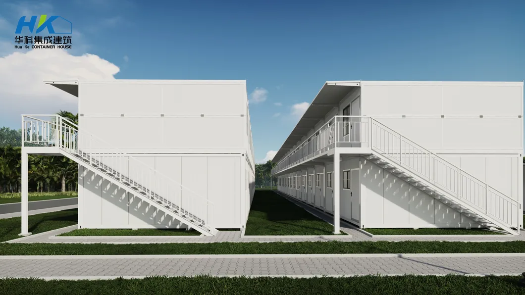 Casa prefabricada de acero modular con panel sándwich, diseño personalizado y económico para instalaciones temporales en sitios de construcción