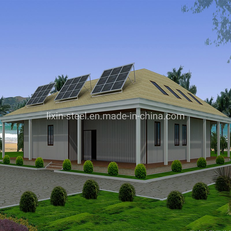 Casa prefabricada de villa con estructura de acero modular asequible