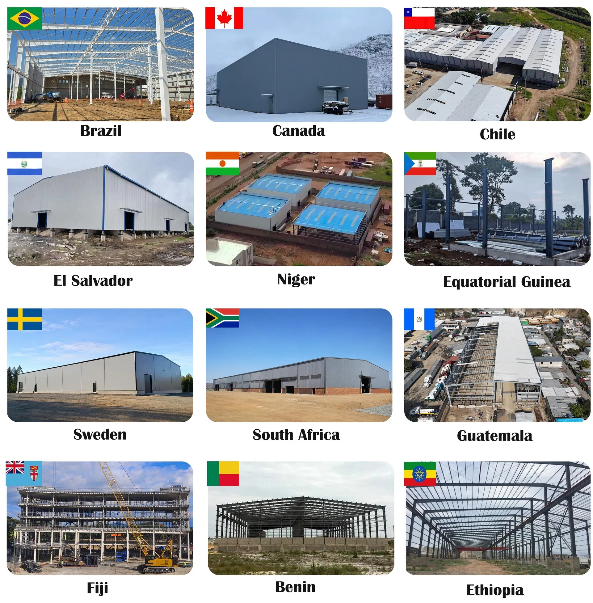 Edificios metálicos baratos aislados modulares personalizados prefabricados de acero general