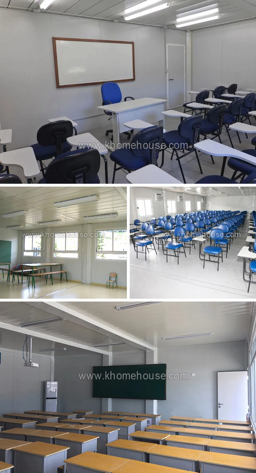 Edificios de aulas modulares portátiles prefabricados