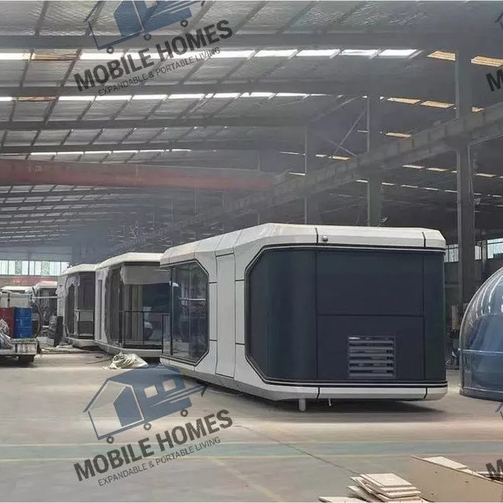 Casa cápsula modular prefabricada a prueba de sonido para sitio de camping