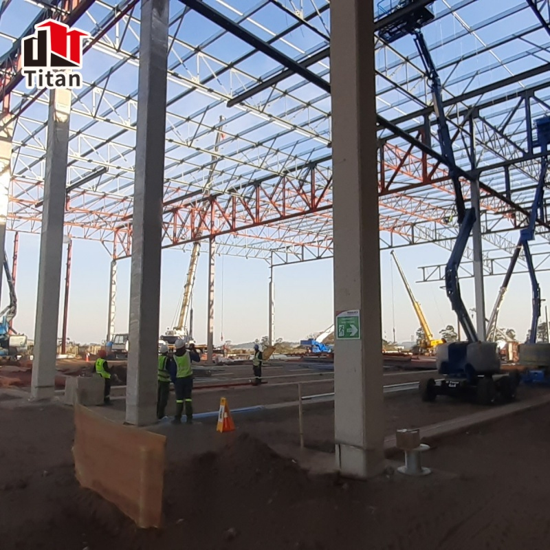 Estilo de contenedor plano prefabricado de acero modular para oficina en el sitio