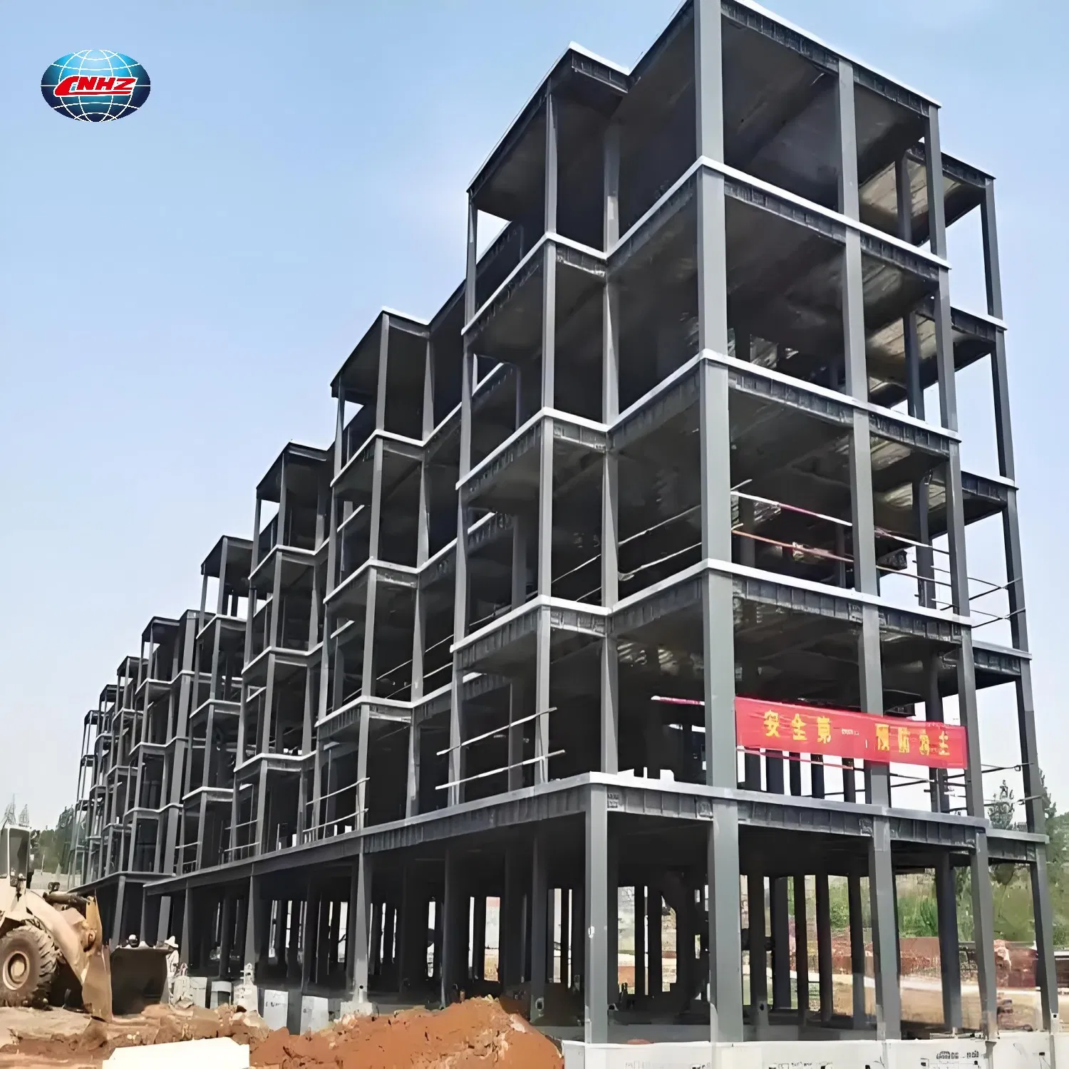 Estructura rígida de acero de un solo piso de edificio comercial modular prefabricado