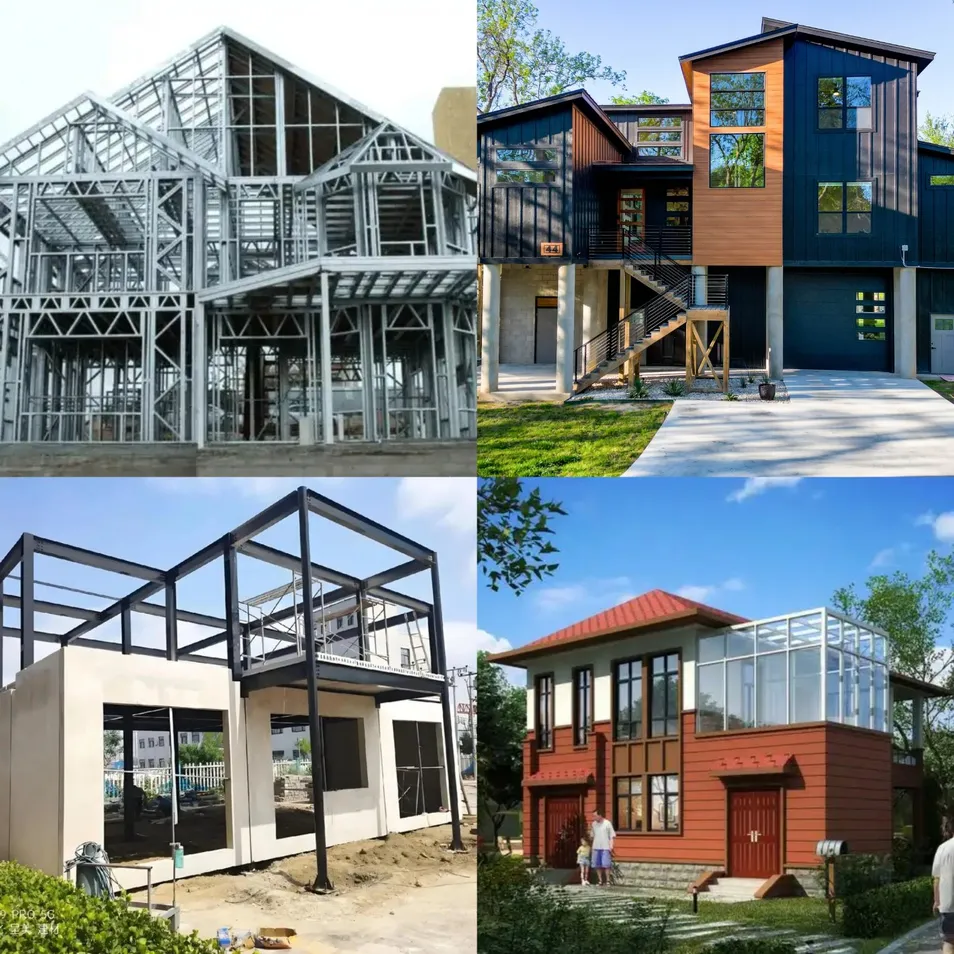 Estructura modular de acero ligero prefabricado para casa de granja avícola