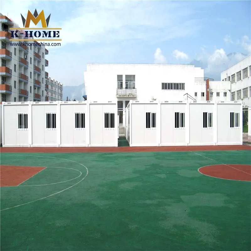 Edificios de aulas temporales modulares prefabricados portátiles y económicos para escuelas