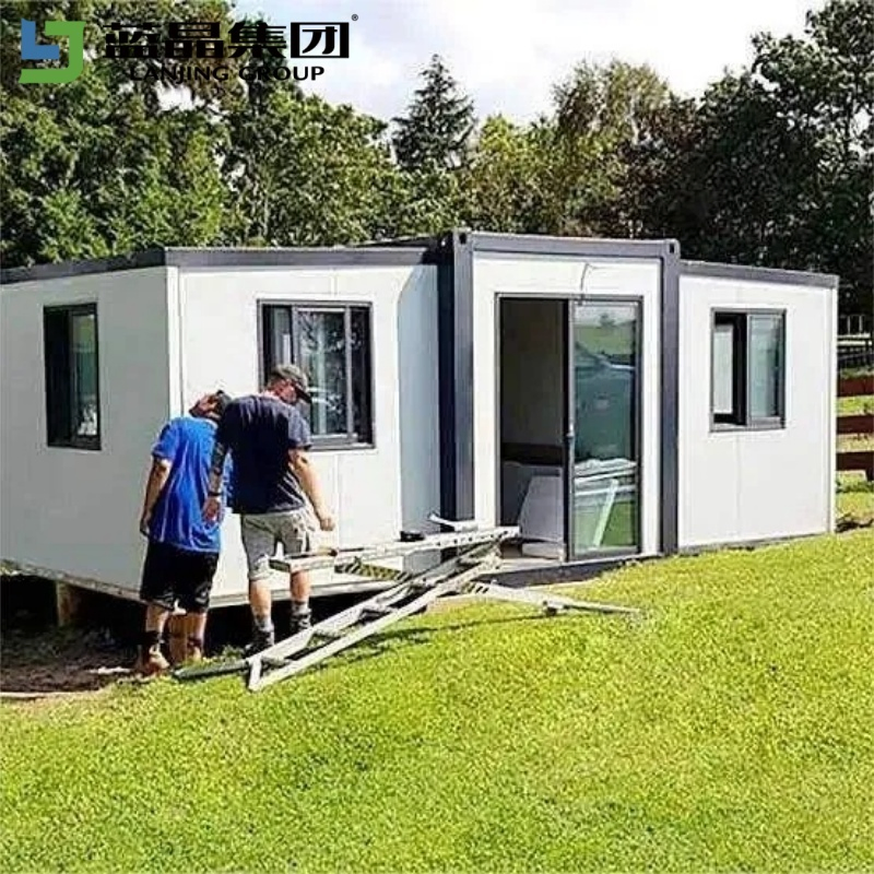 20FT 40FT Oficina Prefabricada Móvil Portátil Modular Villa de Lujo Casa Contenedor Expandible Plegable Edificio de Acero en Venta