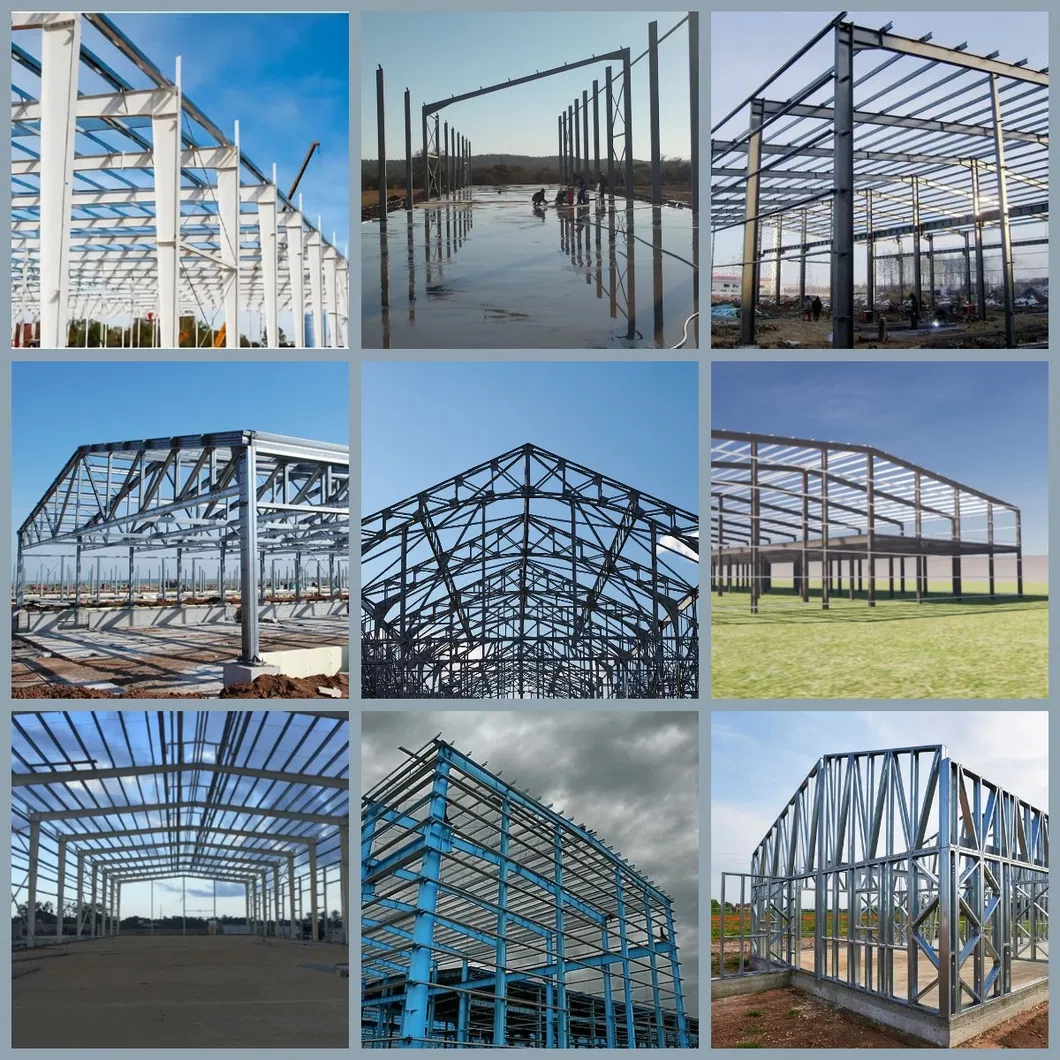 Estructura de acero modular Peb para logística con paneles de pared y techo de alta calidad