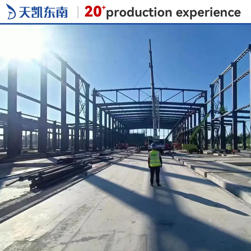 Edificio de metal fabricado profesional y edificio de taller suministrado para socios comerciales globales y proyectos de cooperación empresarial de construcción modular