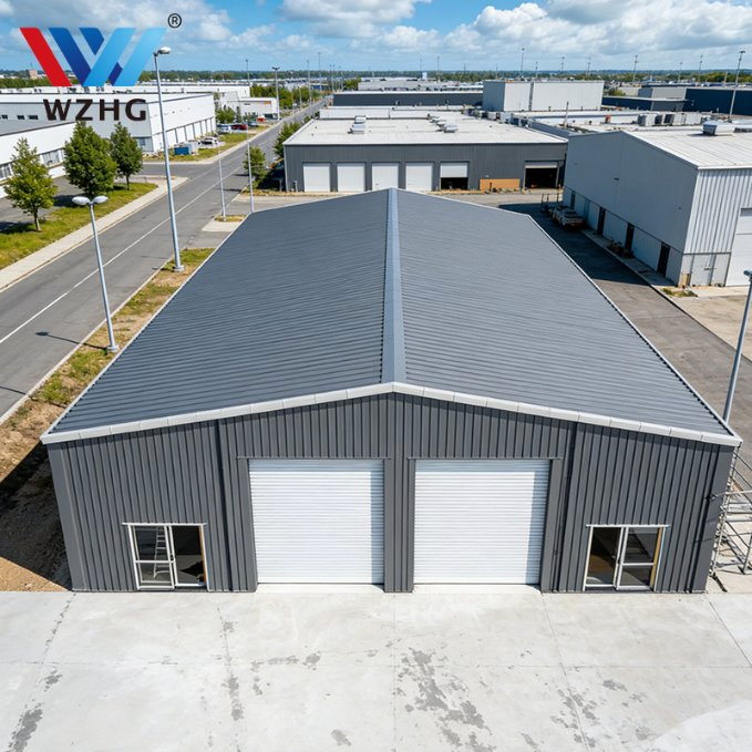 Centro de Cumplimiento de Comercio Electrónico Edificio de Acero con Almacén Inteligente y Taller de Soldadura