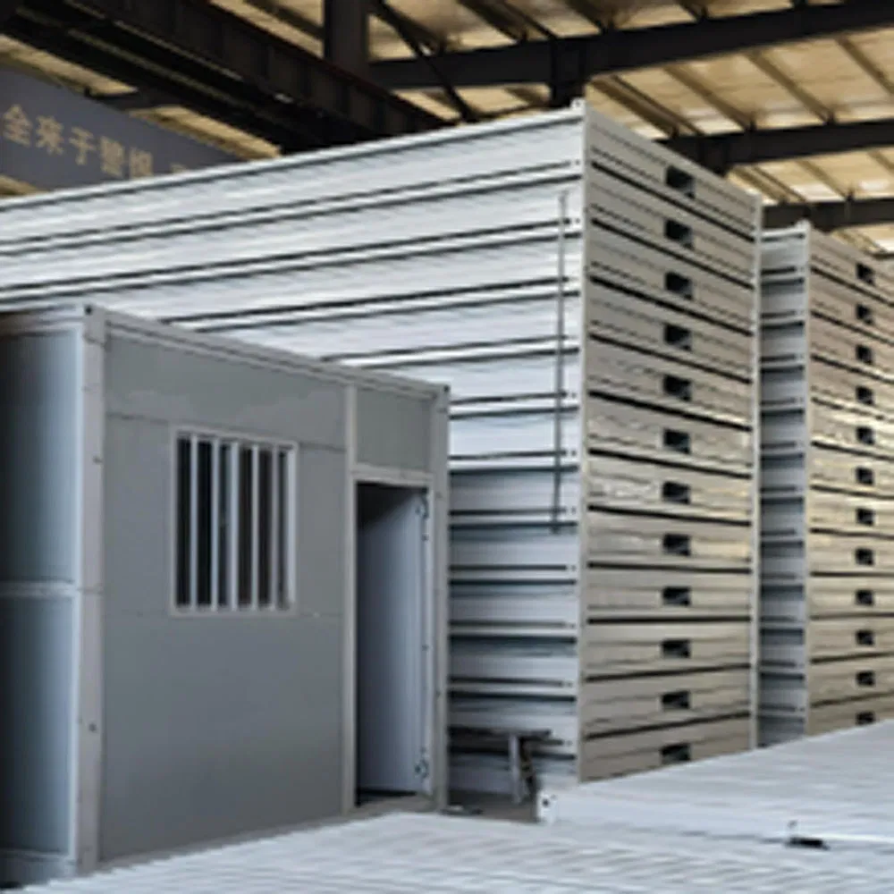 Casa portátil plegable, casa modular de acero práctica, hogar pequeño permanente
