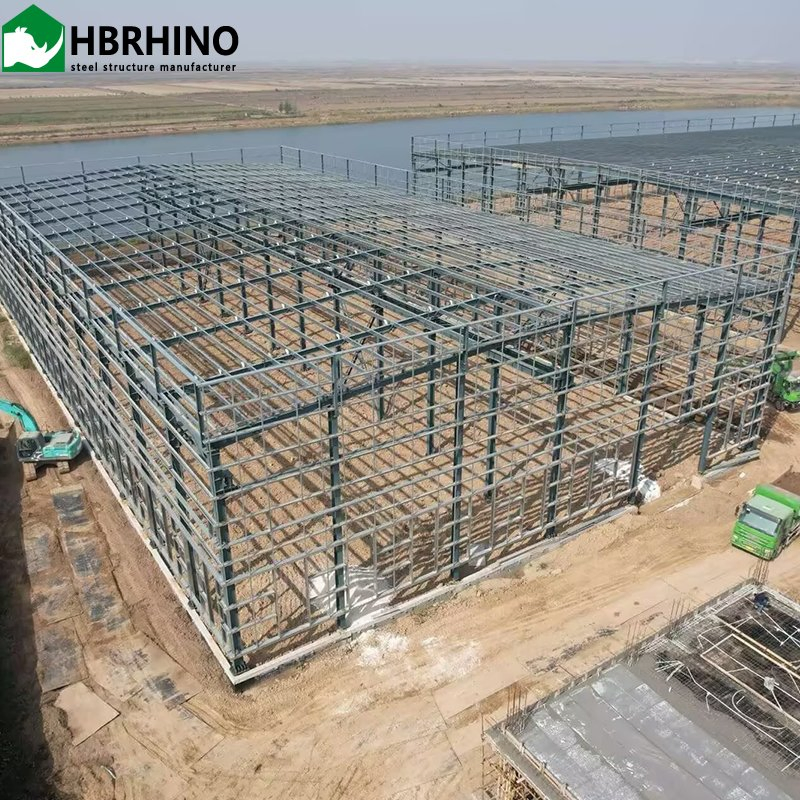 Oficina modular portátil de China, edificio prefabricado, taller de estructura de acero