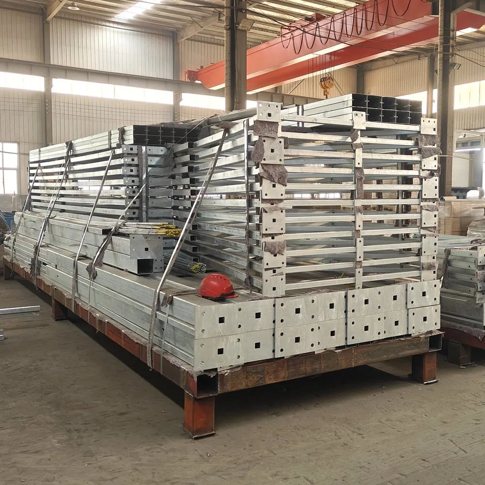Estructura de acero ligero modular portátil moderna prefabricada material de construcción hogar metalero casa garaje industrial almacén cobertizo casa prefabricada