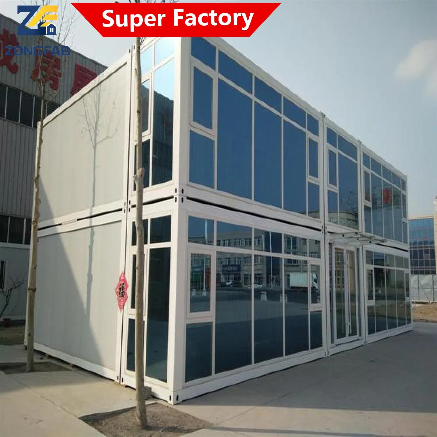 Historia de varios pisos, construcción comercial moderna permanente, oficina desmontable, ensamblaje prefabricado, edificio modular, vivienda en contenedor