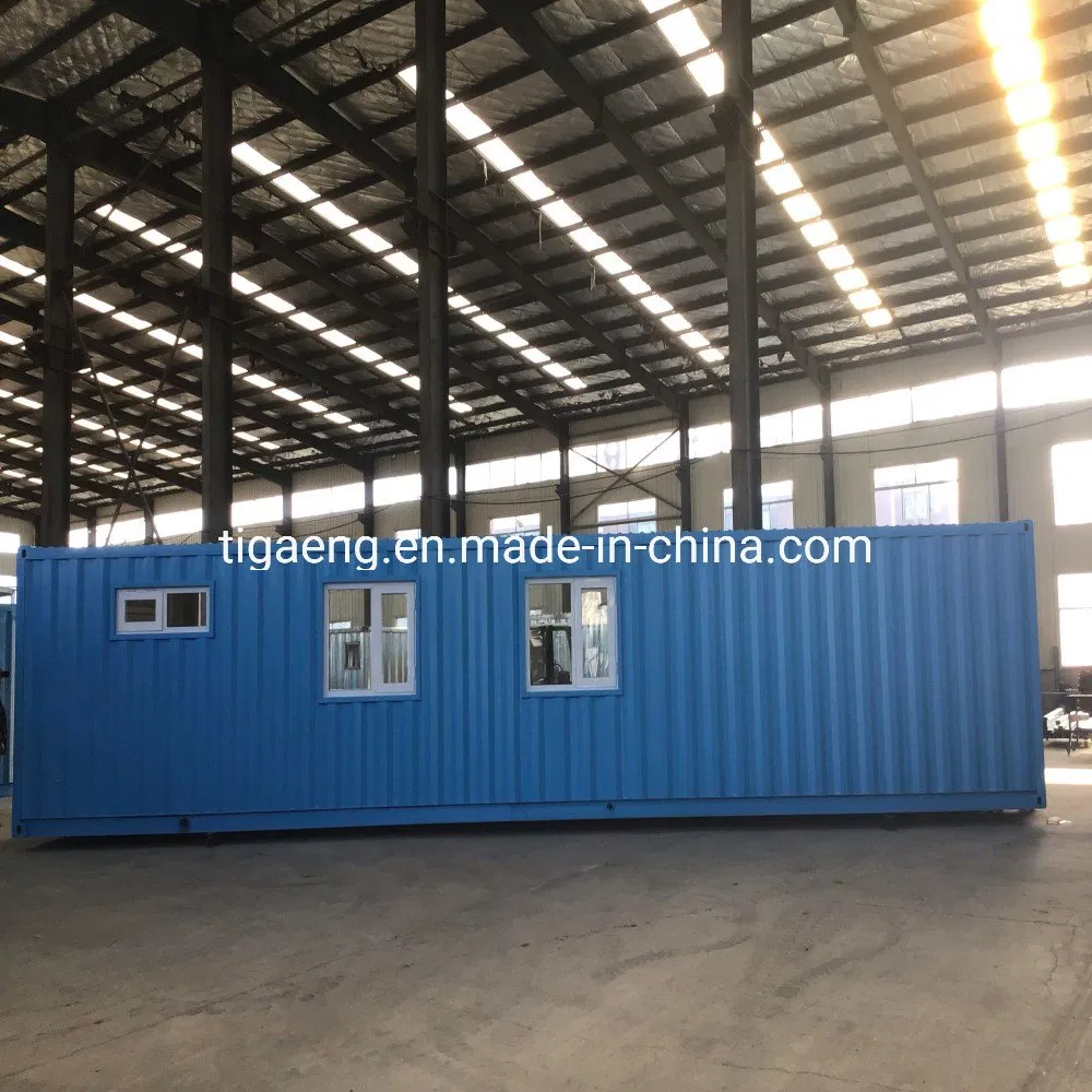 Cabañas de contenedores desmontables fabricados, edificios de oficinas modulares portátiles temporales