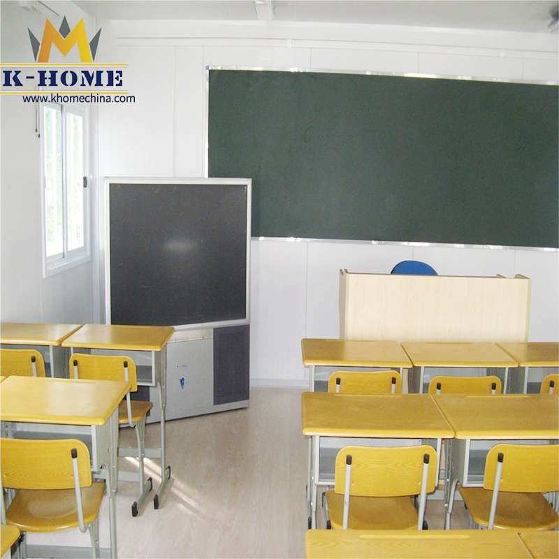 Edificios de aulas temporales modulares prefabricados portátiles y económicos para escuelas