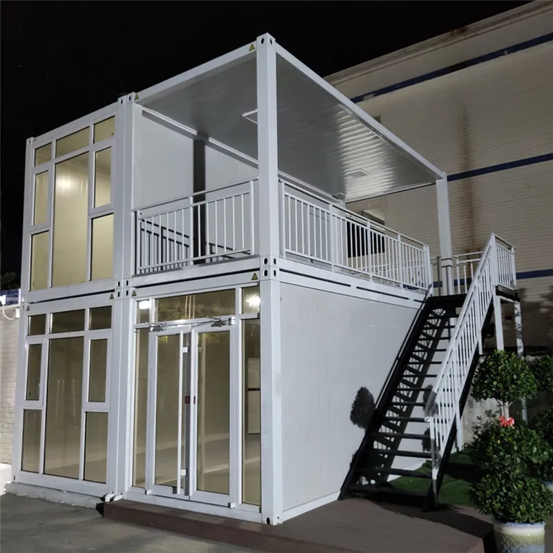 Edificio modular plegable portátil económico para dormitorio y almacén