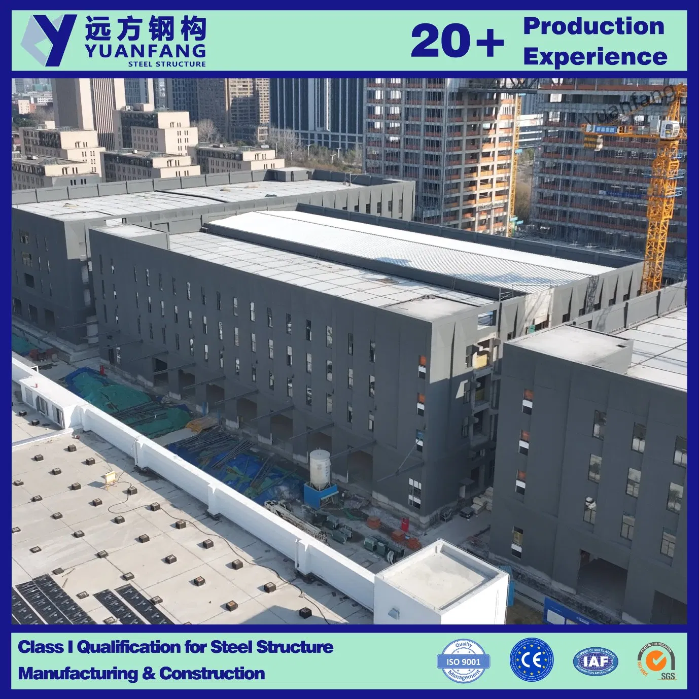 Estructura modular y prefabricada de acero para edificio de almacén industrial