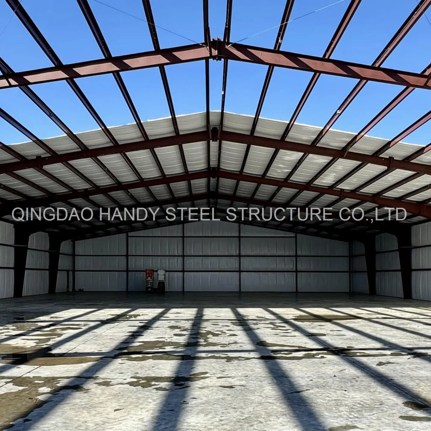 Estructura industrial de almacén, taller y hangar prefabricado de acero modular personalizable