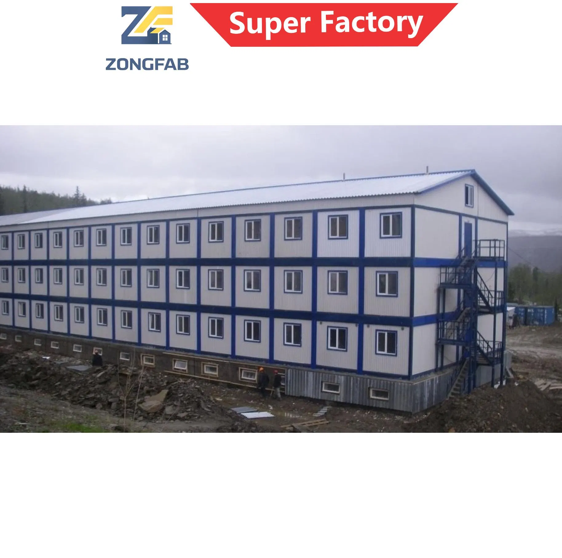 Bien Equipado Acabado Mina Gas Campo Petrolero Contratista EPC Alojamiento Campamento Vivienda Piso Pack Prefabricado Modular Edificio Contenedor