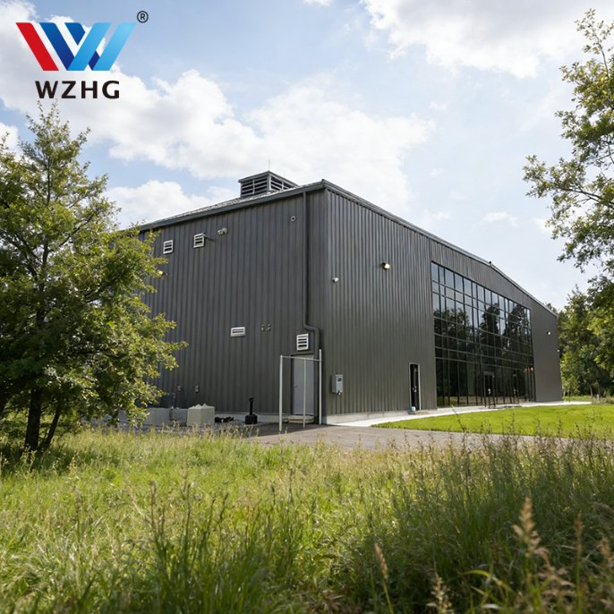 Edificio de Almacén de Acero Verde Sostenible con Sistema de Ventilación de Paneles de Lucernario para Eficiencia Energética y Amigable con el Medio Ambiente