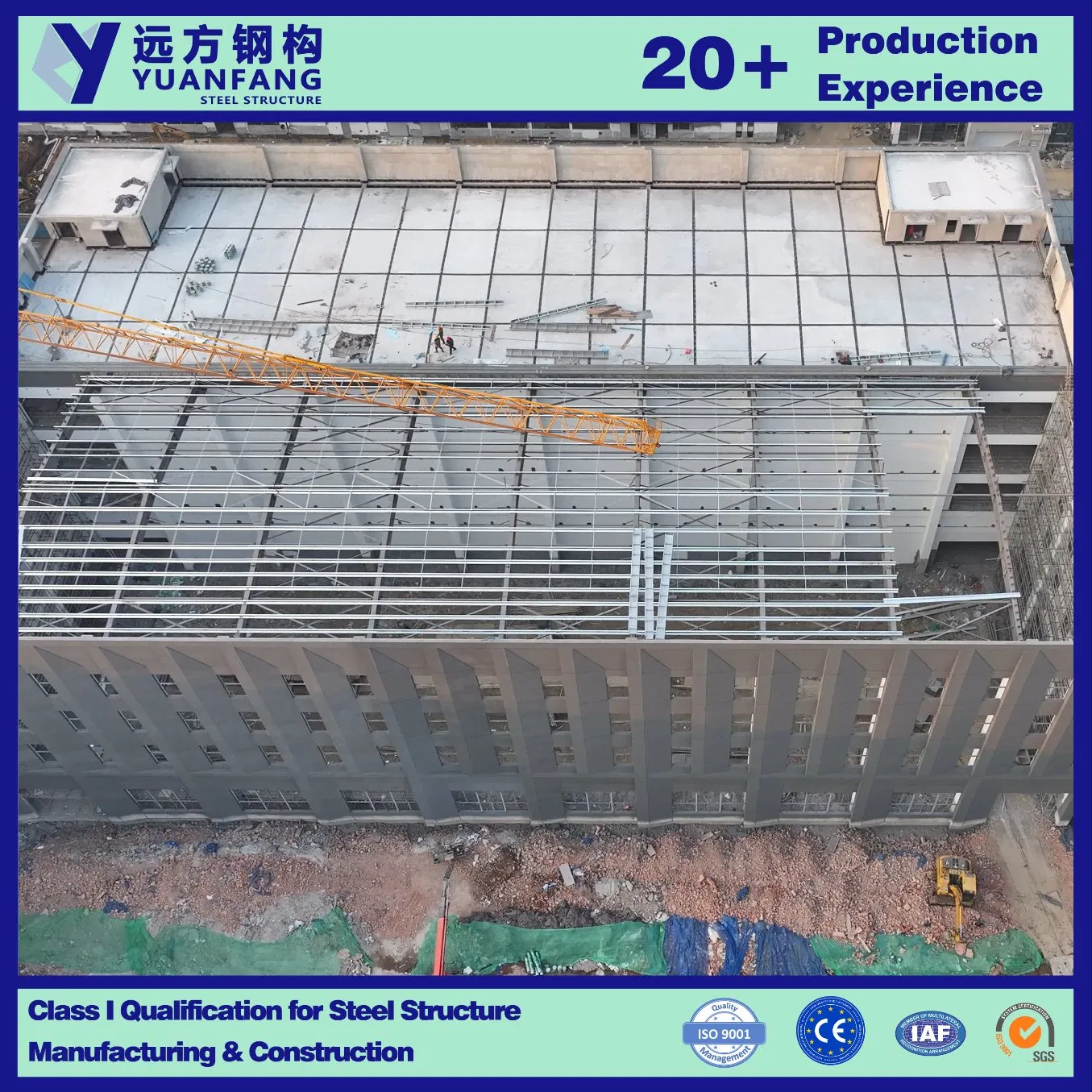 Estructura modular y prefabricada de acero para edificio de almacén industrial