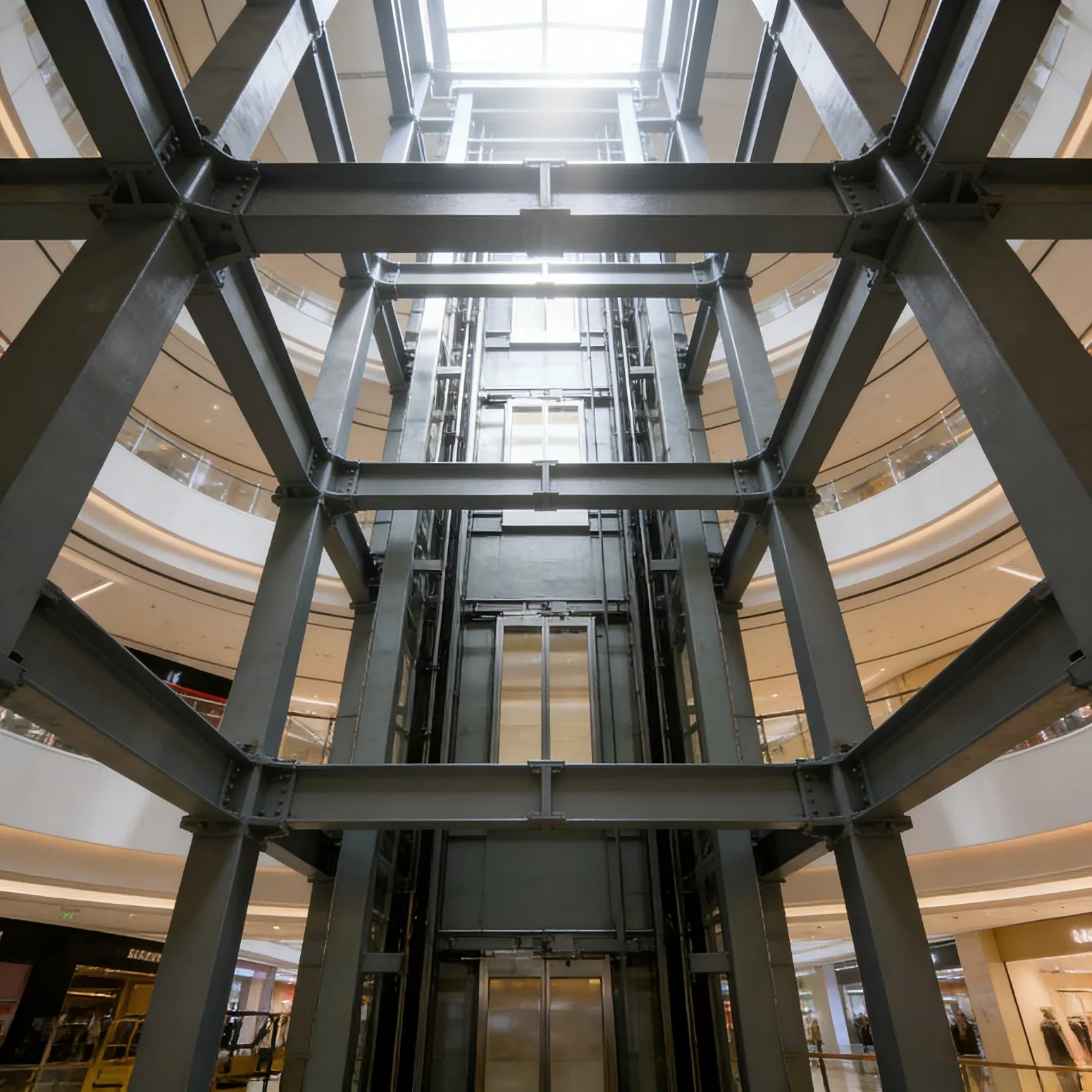 Diseño de Estructuras de Acero Construcción Modular de Gran Espacio Edificio Comercial