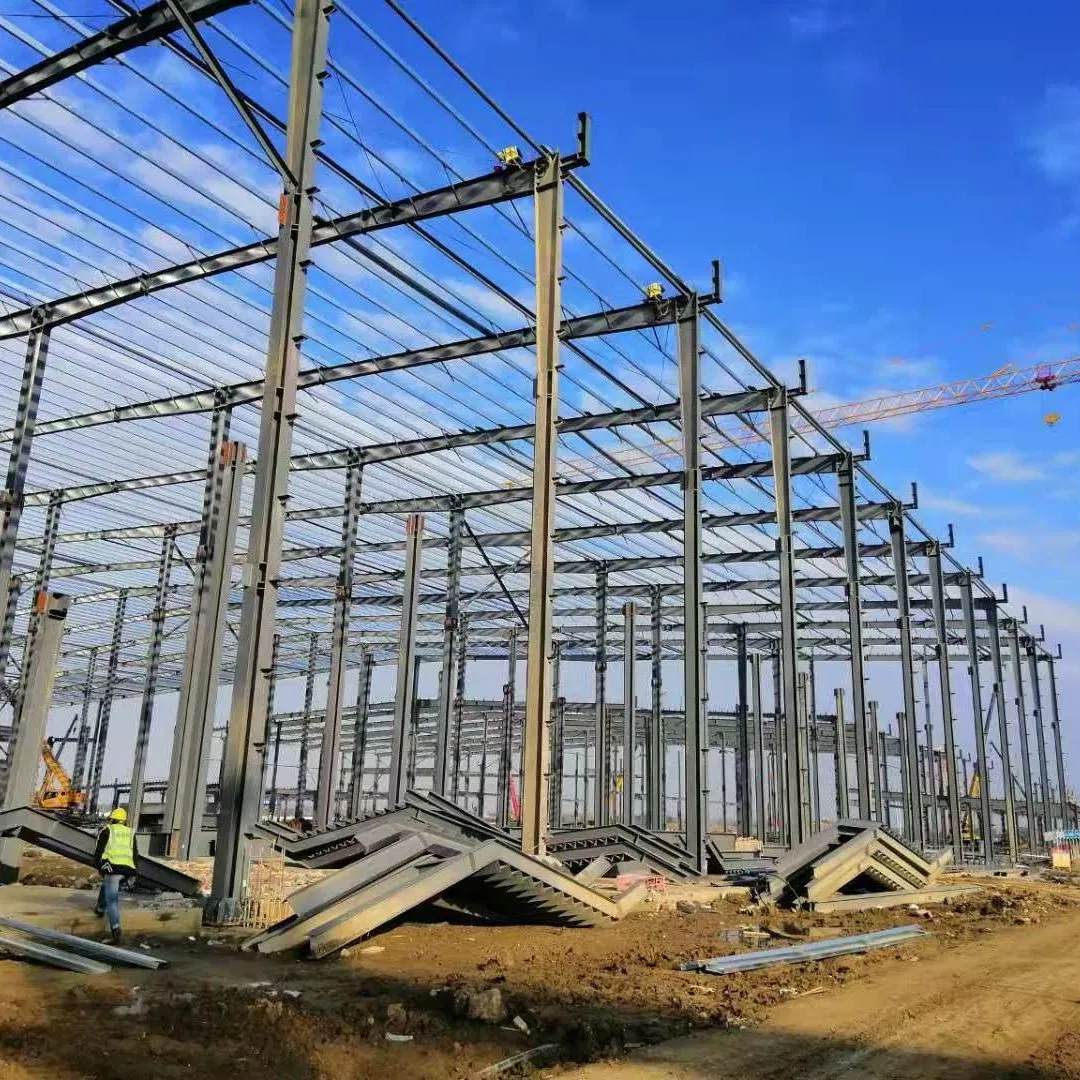Estructura modular de acero industrial portátil prefabricada para fábrica