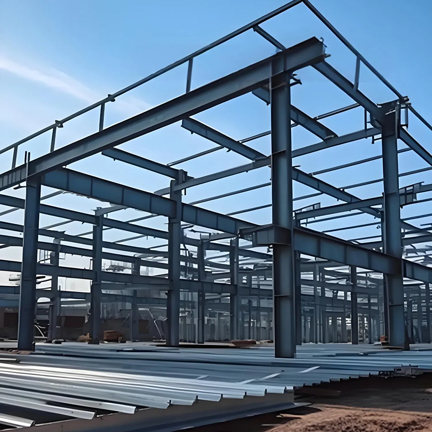 Estructura de acero modular diseñada para un ensamblaje rápido