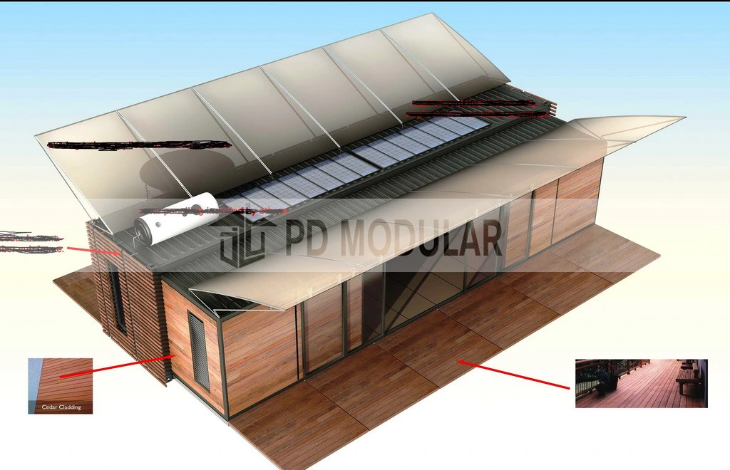 Venta Caliente Hermosas Edificaciones Contenedores Modernos Portátiles
