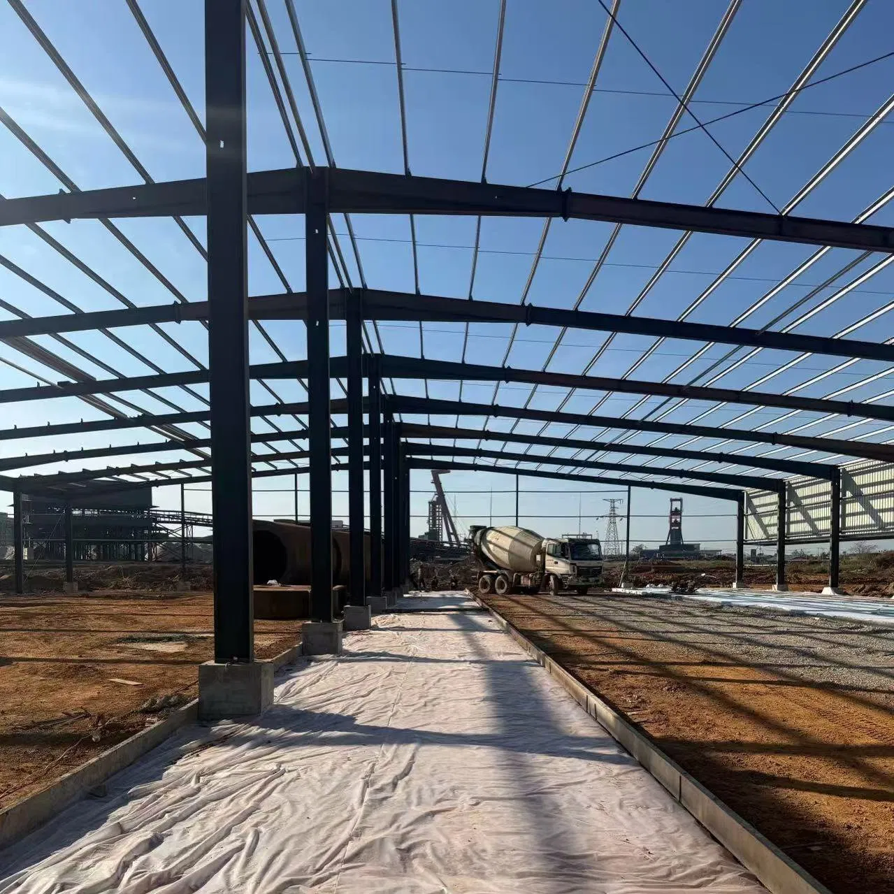 Estructura de acero modular, edificio de oficinas de varios pisos y complejo de talleres