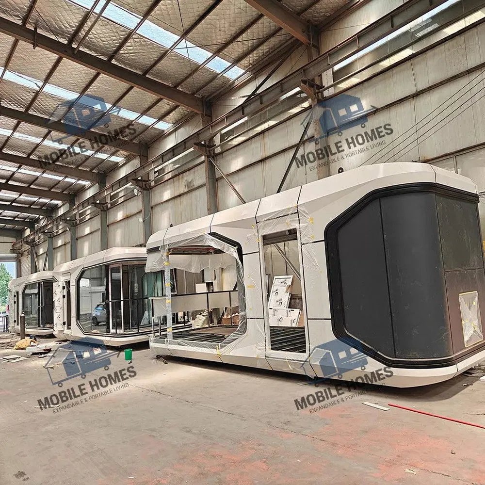 Casa cápsula modular inteligente prefabricada y estable para casas de vacaciones al aire libre