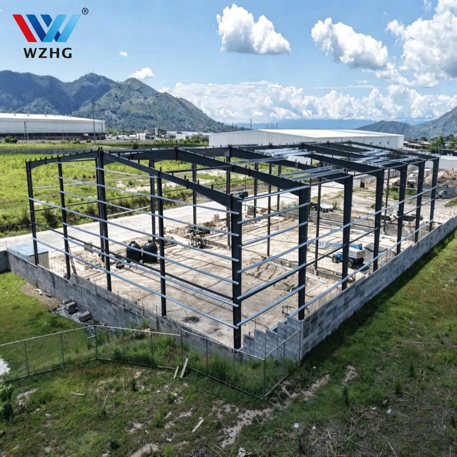 Edificio de acero personalizable para pequeñas empresas, cobertizo de equipo prefabricado, almacenamiento en almacén