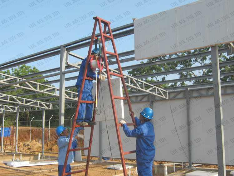 Casa modular móvil de campamento de trabajo, casa prefabricada tipo K, edificio de dormitorio modular
