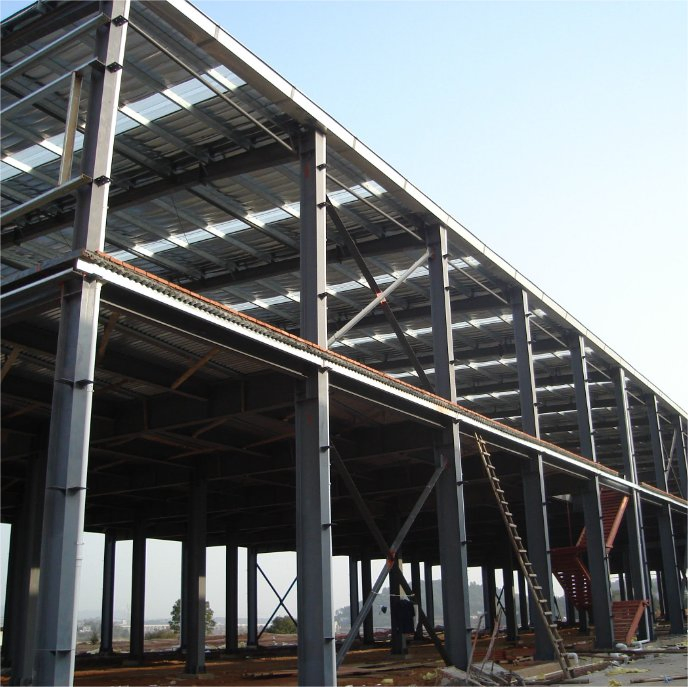 Estructuras modulares preingenierizadas comerciales modernas edificio de acero prefabricado oficina