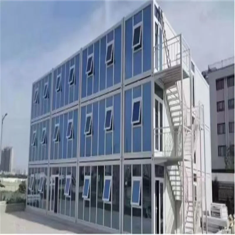 Edificio modular plegable portátil económico para dormitorio y almacén
