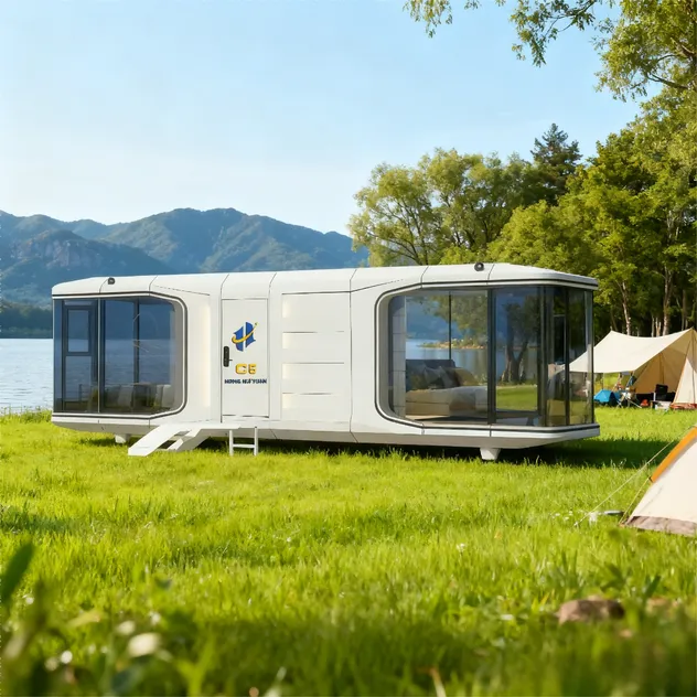 Casa Cápsula Modular Moderna Eficiente en Energía Casa Cápsula Espacial Eficiente en Espacio